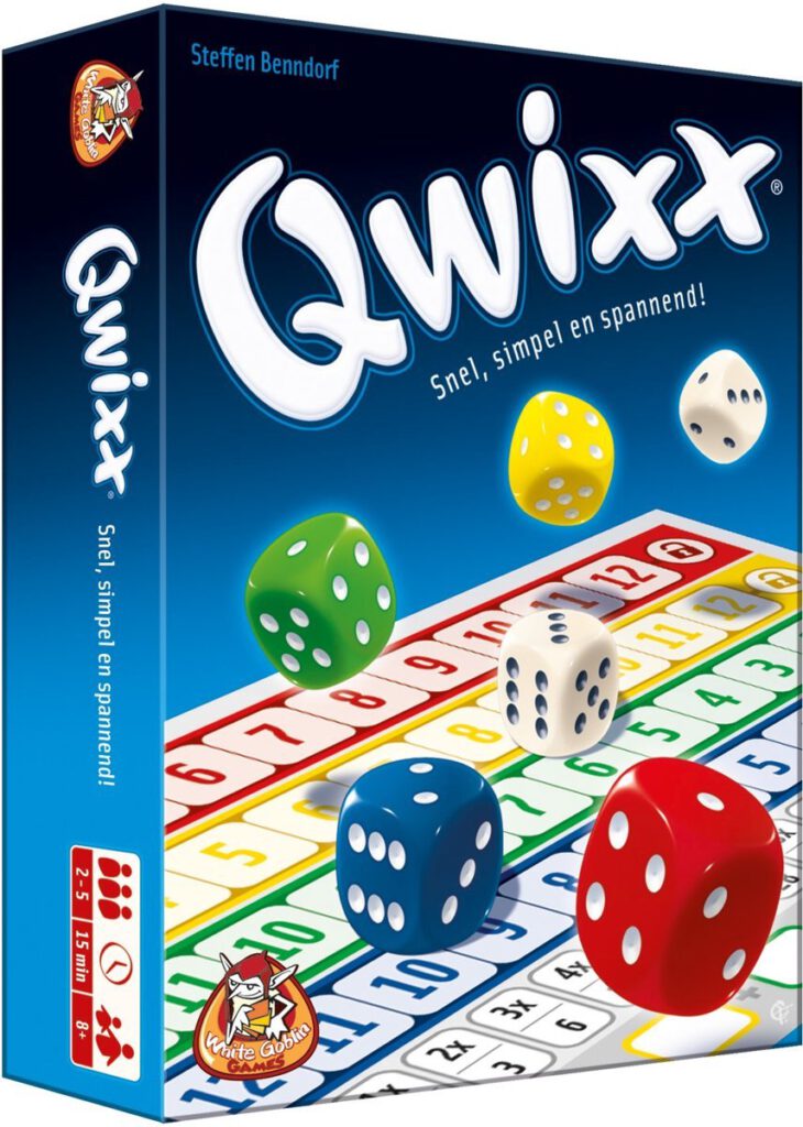 leukste bordspellen 2 3 of 4 personen Afbeelding Qwixx spellendoos