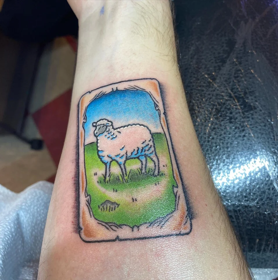 Catan schaap tattoo tatoeage  tattoos van bordspellen